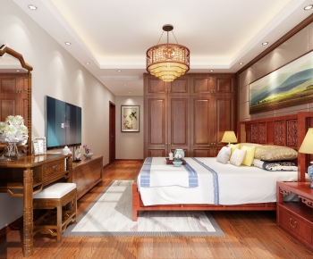 New Chinese Style Bedroom-ID:331568791
