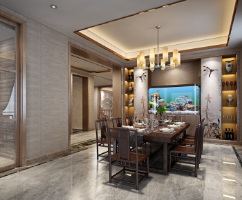 New Chinese Style Dining Room-ID:657584527