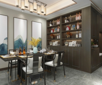 New Chinese Style Dining Room-ID:954555896