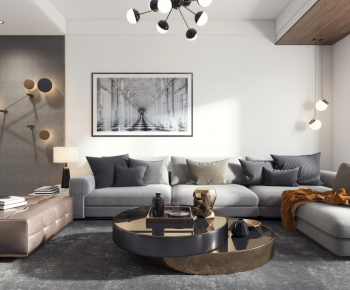 Modern A Living Room-ID:752025635