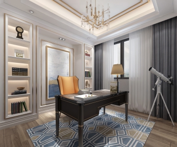 Simple European Style Study Space-ID:868854512
