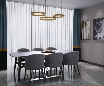 Modern Dining Table And Chairs-ID:197439621