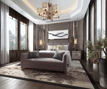 New Chinese Style Bedroom-ID:227620674