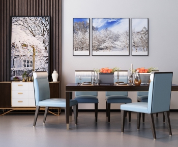 Post Modern Style Dining Table And Chairs-ID:868570768