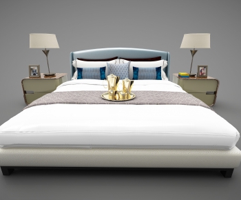 Modern Double Bed-ID:168529291