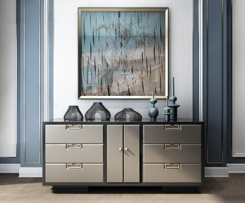 Post Modern Style Side Cabinet/Entrance Cabinet-ID:363813786