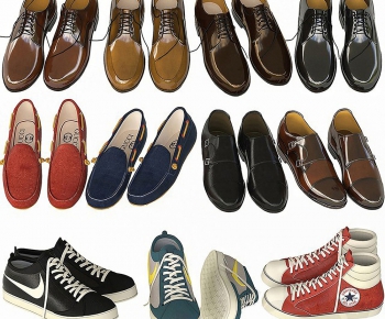 现代鞋子皮鞋帆布鞋组合-ID:642563283