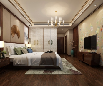 New Chinese Style Bedroom-ID:807046719