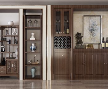 New Chinese Style Wine Cabinet-ID:201827691