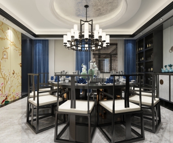 New Chinese Style Dining Room-ID:323260537