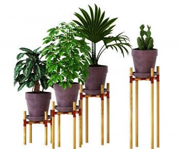 Modern Potted Green Plant-ID:166292598