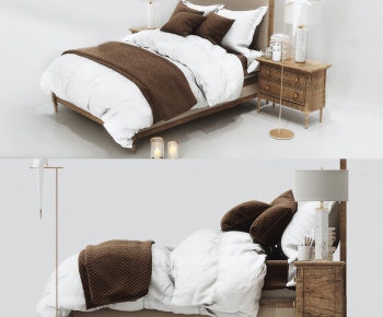 American Style Double Bed-ID:399883893