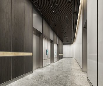 Industrial Style Corridor/elevator Hall-ID:585266788