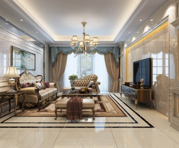 European Style A Living Room-ID:454929775