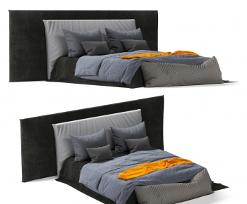 Modern Double Bed-ID:316241883