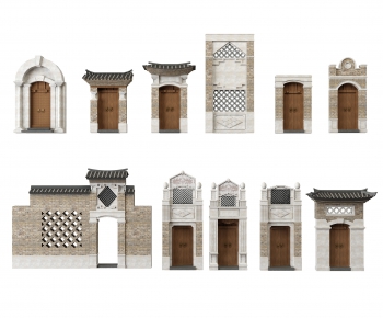 Chinese Style Facade Element-ID:807109466