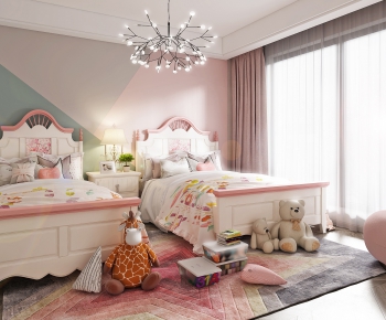 Simple European Style Girl's Room Daughter's Room-ID:897646497