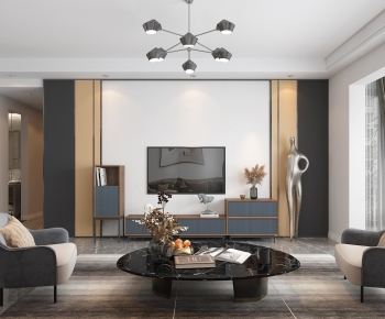 Modern A Living Room-ID:958518359