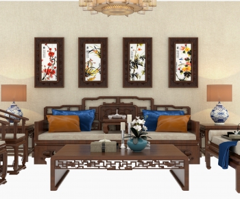 Chinese Style Sofa Combination-ID:771386592