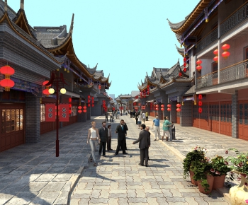 Chinese Style Ancient Architectural Buildings-ID:648257577