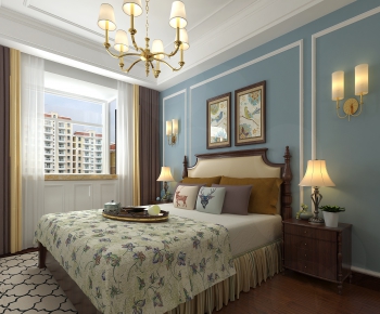 American Style Bedroom-ID:671510515