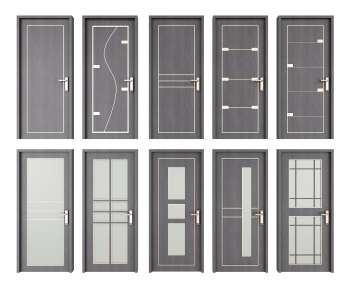 New Chinese Style Solid Wood Door-ID:584296231