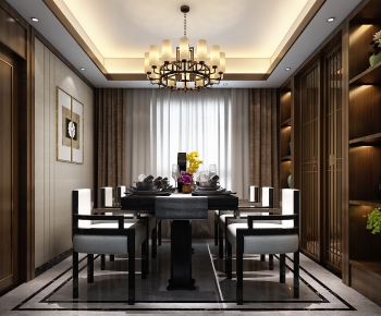 New Chinese Style Dining Room-ID:830043582