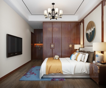 New Chinese Style Bedroom-ID:360454498