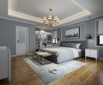 Simple European Style Bedroom-ID:861765653