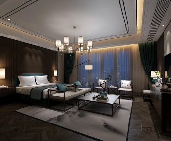 New Chinese Style Bedroom-ID:820837453