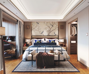 New Chinese Style Bedroom-ID:774830639