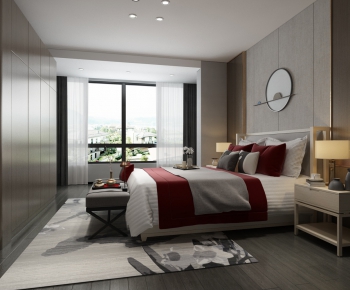 New Chinese Style Bedroom-ID:554803347