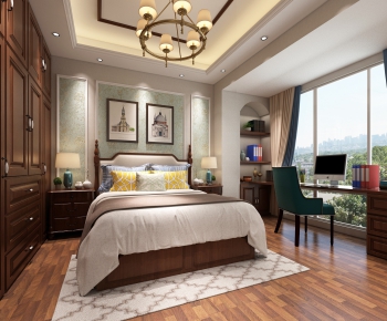 American Style Bedroom-ID:634772877