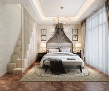 Simple European Style Bedroom-ID:436441674