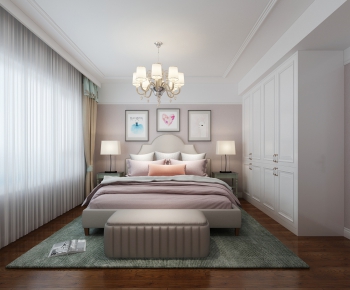 Simple European Style Bedroom-ID:553882961