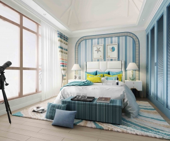 Mediterranean Style Bedroom-ID:872232921