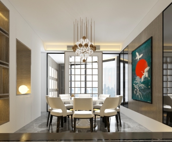 New Chinese Style Dining Room-ID:229549274