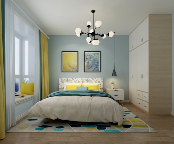 Nordic Style Bedroom-ID:992855623