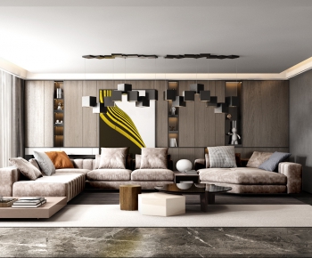 Modern A Living Room-ID:415865444