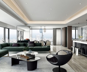 Modern A Living Room-ID:880306332