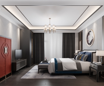 New Chinese Style Bedroom-ID:706873444