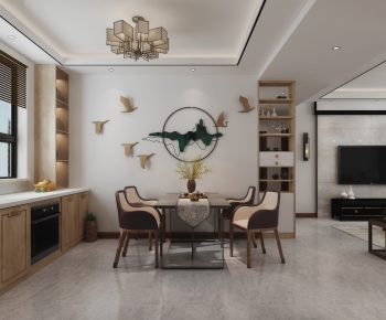 New Chinese Style Dining Room-ID:816150944