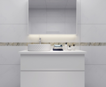 Nordic Style Bathroom Cabinet-ID:241454518