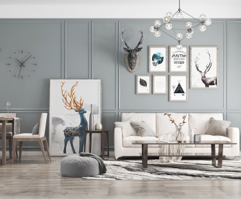 Nordic Style A Living Room-ID:601597592