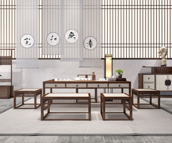 New Chinese Style Tea Tables And Chairs-ID:735996417