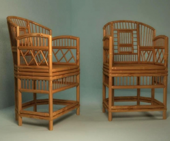 传统竹椅-ID:690114391