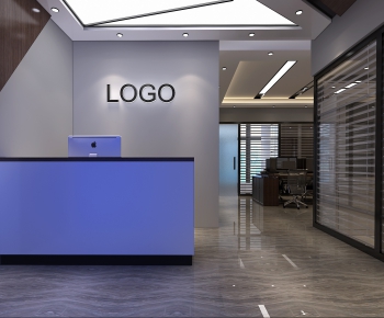 Modern Office Reception Desk-ID:453960879