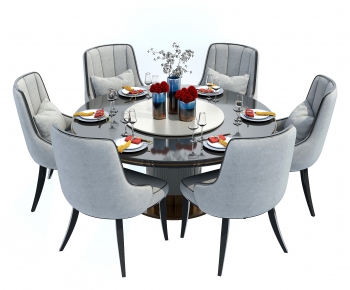 New Chinese Style Dining Table And Chairs-ID:911959276