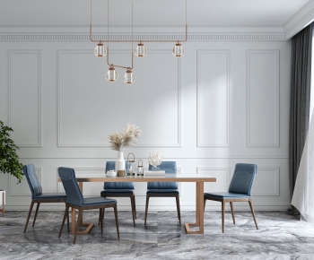 Post Modern Style Dining Table And Chairs-ID:521889419