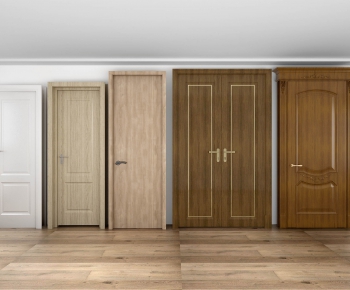 Modern Solid Wood Door-ID:897335741